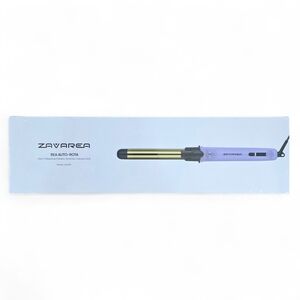 ZAVAREA 1” Titanium Auto Rotating Curling Iron Purple NIB Sealed Model UV217M
